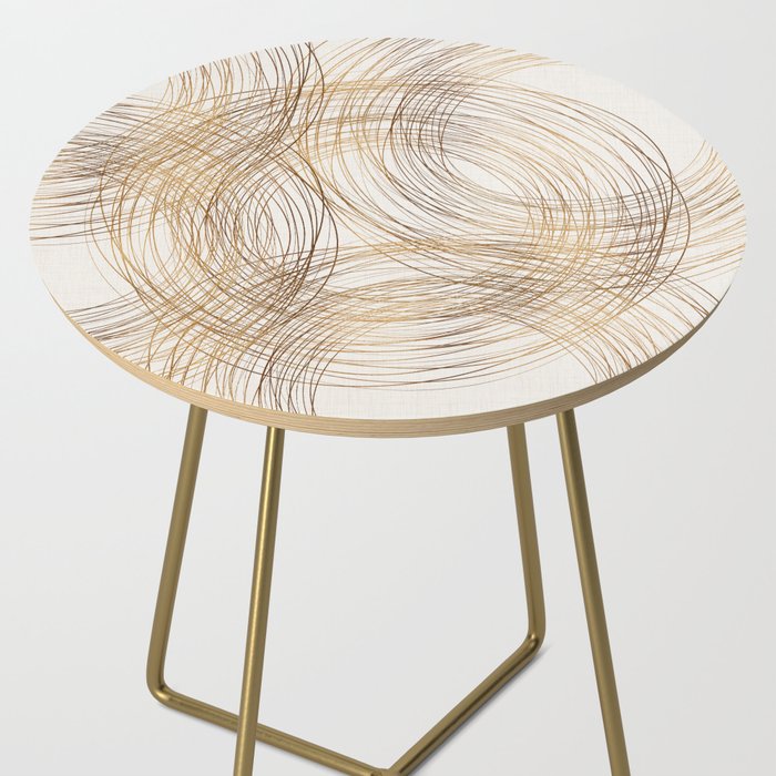 Metallic Circle Pattern Side Table Gallery Image 2