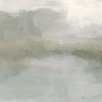 Break in the Weather II - Modern Abstract Painting, Light Teal, Sage Green Gray Cloudy Weather Ocean Coffee Mug Gallery Image 2