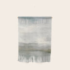 Break in the Weather II - Modern Abstract Painting, Light Teal, Sage Green Gray Cloudy Weather Ocean Wall Hanging Gallery Image 1
