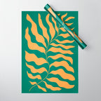 JAZZ FERNS 02 | Tropical Green & Casablanca Matisse Edition Wrapping Paper Gallery Image 1