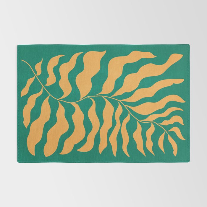 JAZZ FERNS 02 | Tropical Green & Casablanca Matisse Edition Rug Gallery Image 2