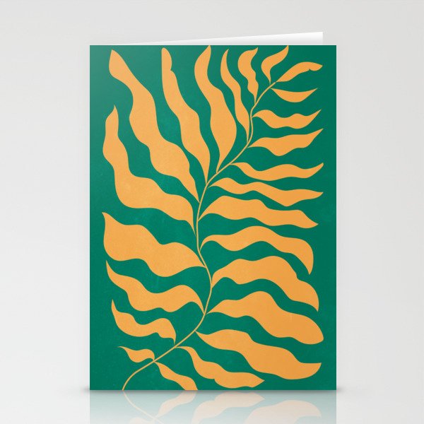 JAZZ FERNS 02 | Tropical Green & Casablanca Matisse Edition Stationery Card Gallery Image 2