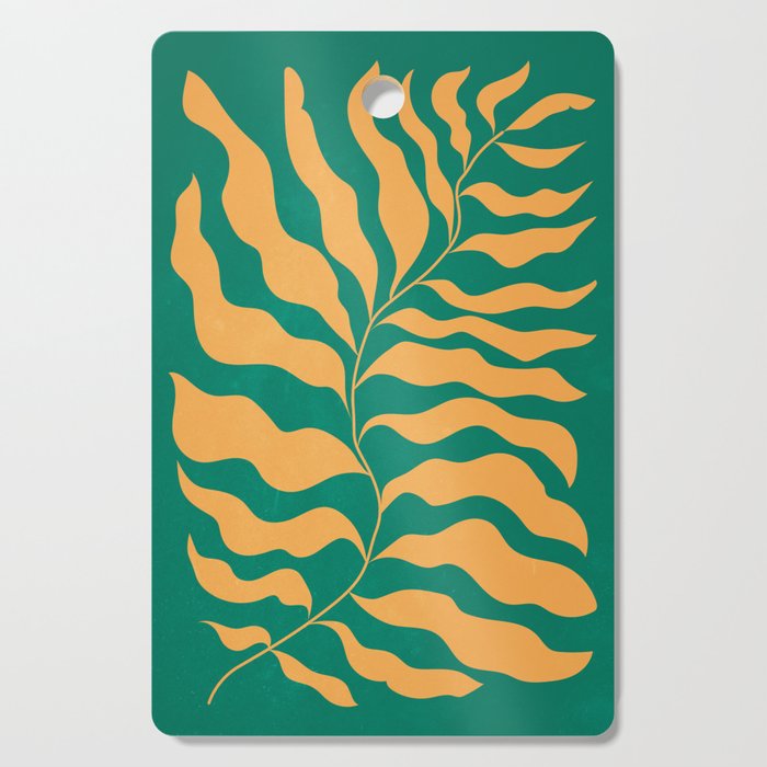 JAZZ FERNS 02 | Tropical Green & Casablanca Matisse Edition Cutting Board Gallery Image 1