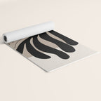 Matisse line leaf poster, abstract modern art, framed matisse print, eclectic plant wall decor Yoga Mat Gallery Image 2