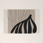 Matisse line leaf poster, abstract modern art, framed matisse print, eclectic plant wall decor Welcome Mat Gallery Image 1