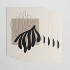 Matisse line leaf poster, abstract modern art, framed matisse print, eclectic plant wall decor Wrapping Paper Gallery Image 3