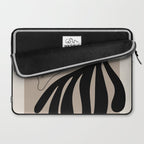 Matisse line leaf poster, abstract modern art, framed matisse print, eclectic plant wall decor Laptop Sleeve Gallery Image 2