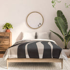 Matisse line leaf poster, abstract modern art, framed matisse print, eclectic plant wall decor Comforter Gallery Image 3