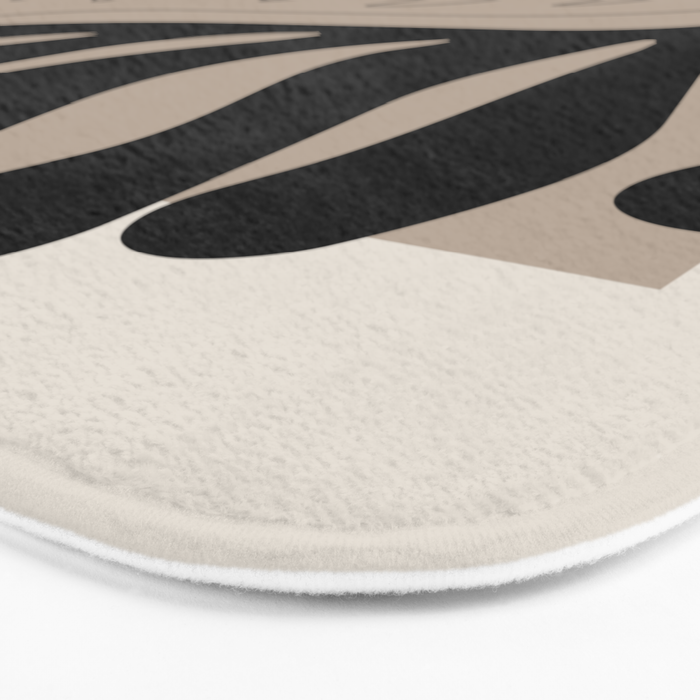 Matisse line leaf poster, abstract modern art, framed matisse print, eclectic plant wall decor Bath Mat Gallery Image 3