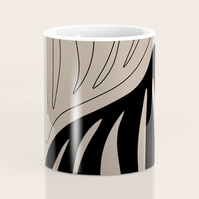Matisse line leaf poster, abstract modern art, framed matisse print, eclectic plant wall decor Coffee Mug Gallery Image 4