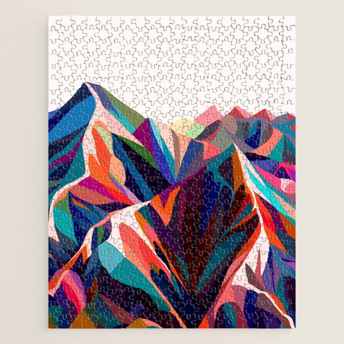 Mountains sunset warm Jigsaw Puzzle Gallery Image 1