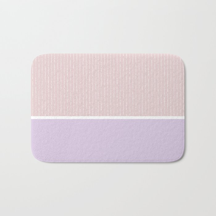 Pink Lilac Bath Mat Gallery Image 1