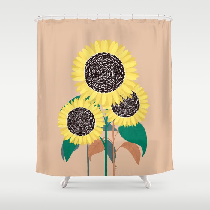 Sunflowers Shower Curtain Gallery Image 1