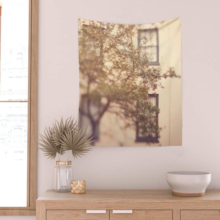 Window Shopping Savannah Georgia architecture travel photograph Wall Tapestry Gallery Image 2