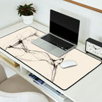 Hare Pair Desk Mat Gallery Image 2