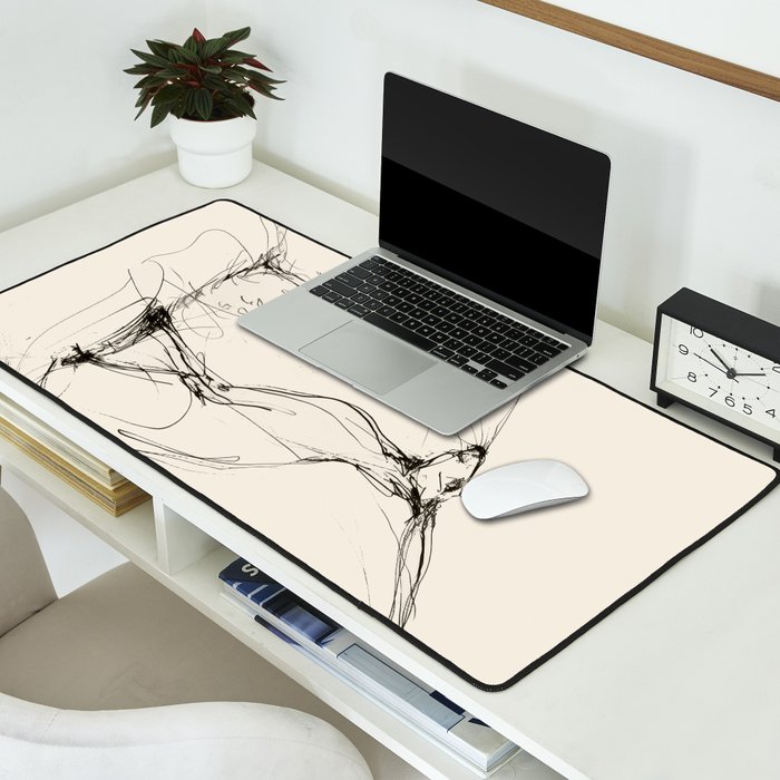 Hare Pair Desk Mat Gallery Image 2