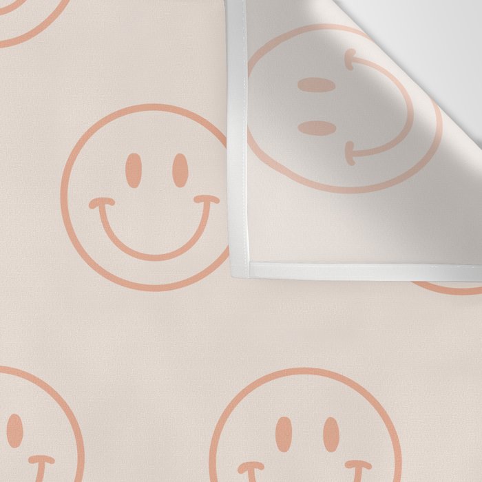 Beige/Peach Smiley Pattern Wall Tapestry Gallery Image 3