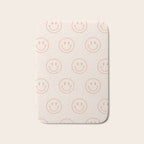Beige/Peach Smiley Pattern Bath Mat Gallery Image 1