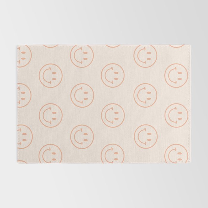 Beige/Peach Smiley Pattern Rug Gallery Image 2
