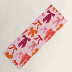 Vibrant Red Watercolor Bow  Yoga Mat Gallery Image 1