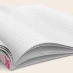 Vibrant Red Watercolor Bow  Notebook Gallery Image 2