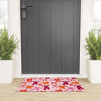 Vibrant Red Watercolor Bow  Welcome Mat Gallery Image 3