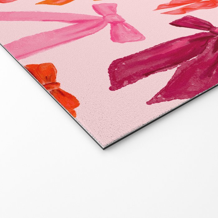 Vibrant Red Watercolor Bow  Welcome Mat Gallery Image 2