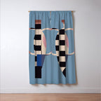Geometric Abstract Vase 2 Window Curtain Gallery Image 3