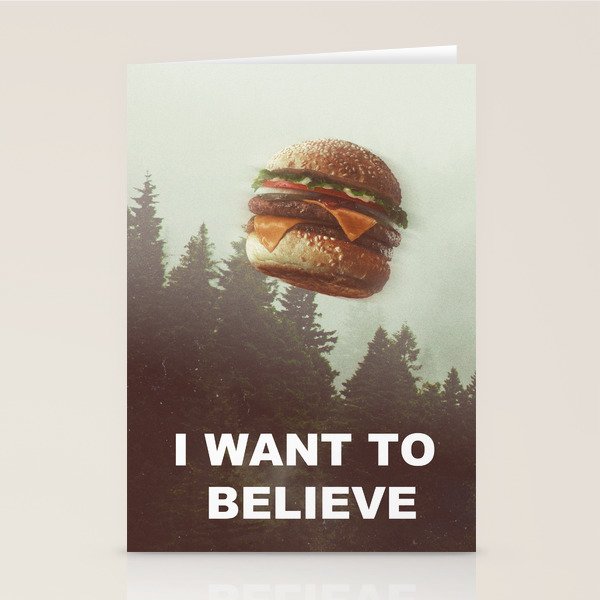 I Want To Believe Stationery Card Gallery Image 1