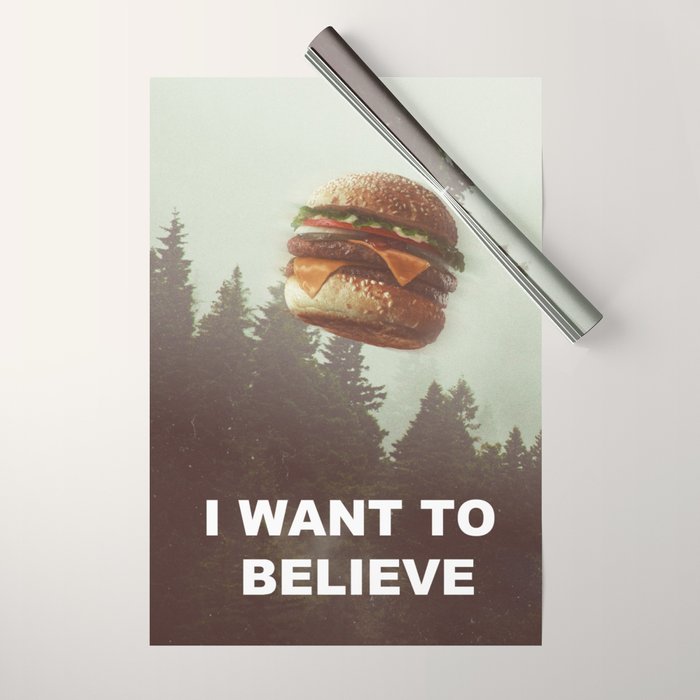 I Want To Believe Wrapping Paper Gallery Image 1