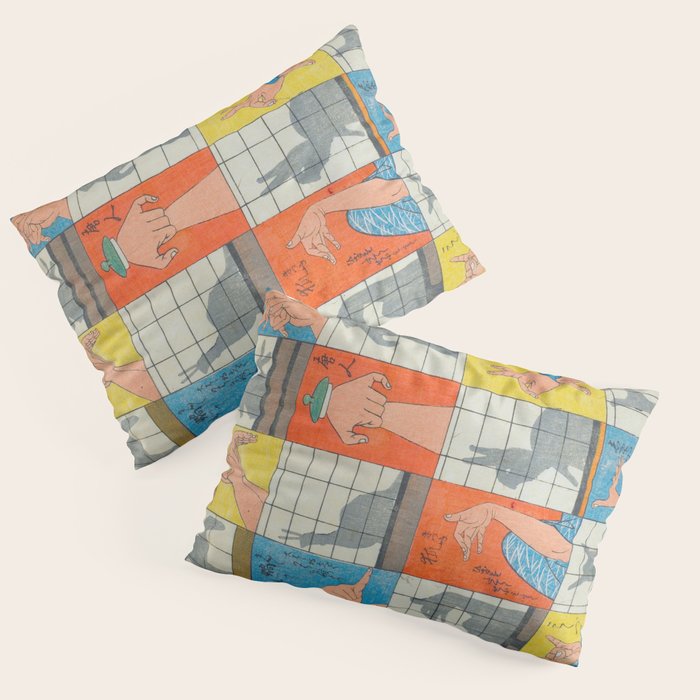 Eight Shadow Figures Utagawa Hiroshige Japanese Woodblock Print  Pillow Sham Gallery Image 3