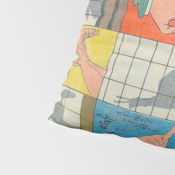 Eight Shadow Figures Utagawa Hiroshige Japanese Woodblock Print  Pillow Sham Gallery Image 4