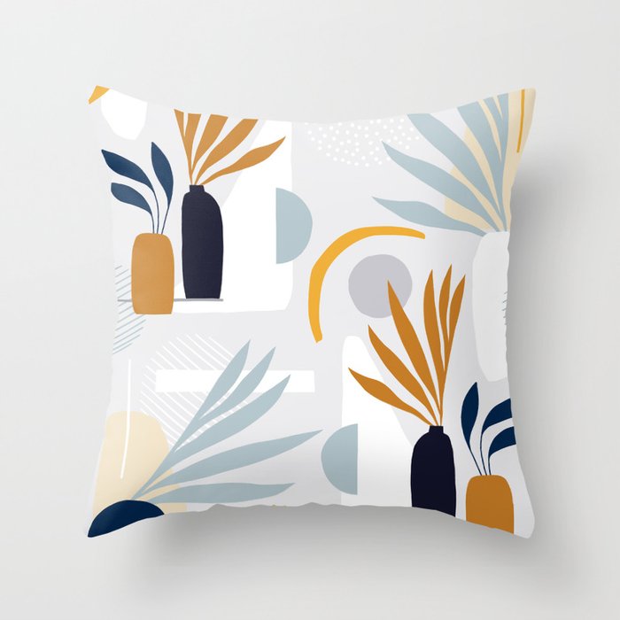 The Shapes of Nature - Pattern 2 Throw Pillow Gallery Image 6