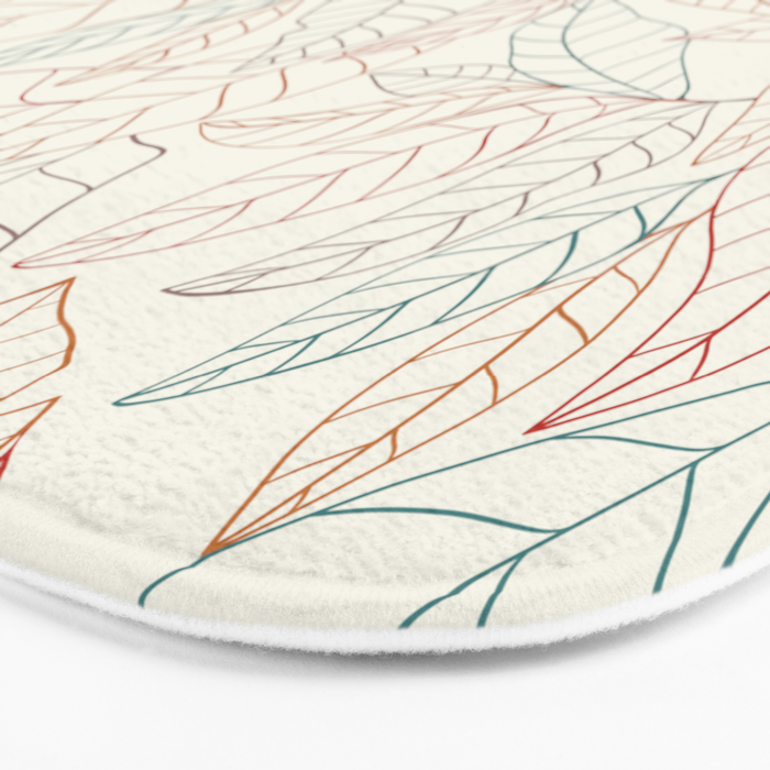 Leaves Bath Mat Gallery Image 3