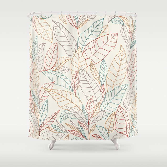 Leaves Shower Curtain Gallery Image 1
