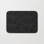 Gothic Country Rose in Black Bath Mat Gallery Image 1