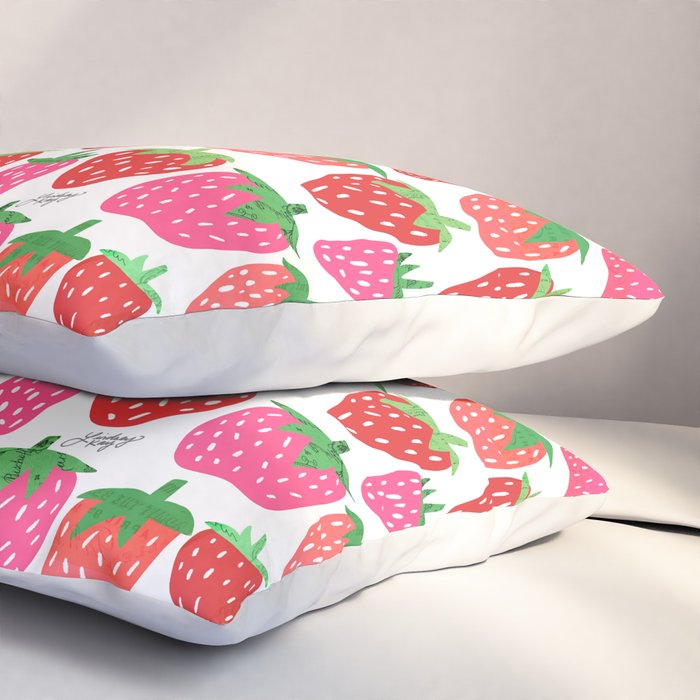Strawberries Pillow Sham Gallery Image 3