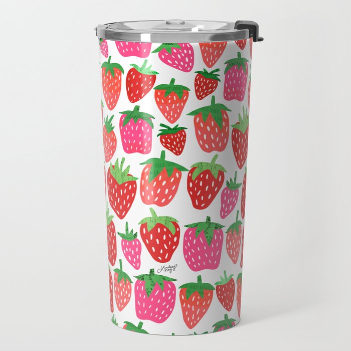 Strawberries Travel Mug Gallery Image 2