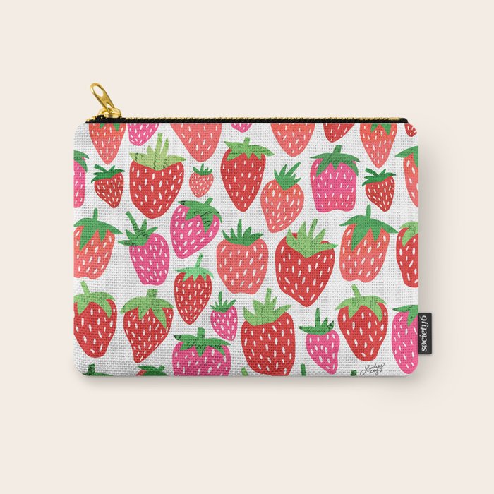 Strawberries Carry All Pouch Gallery Image 1