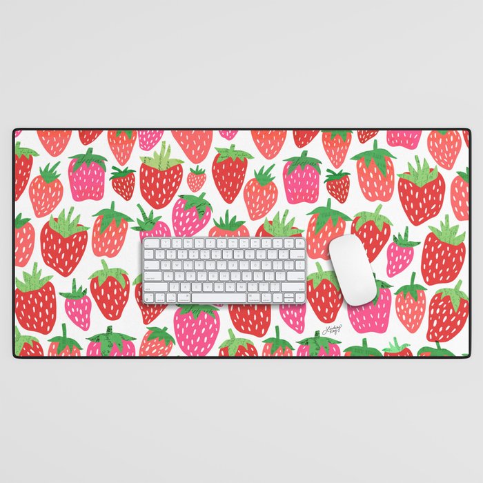 Strawberries Desk Mat Gallery Image 1