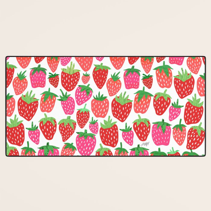Strawberries Desk Mat Gallery Image 3