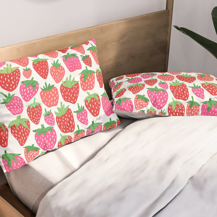 Strawberries Pillow Sham Gallery Image 2