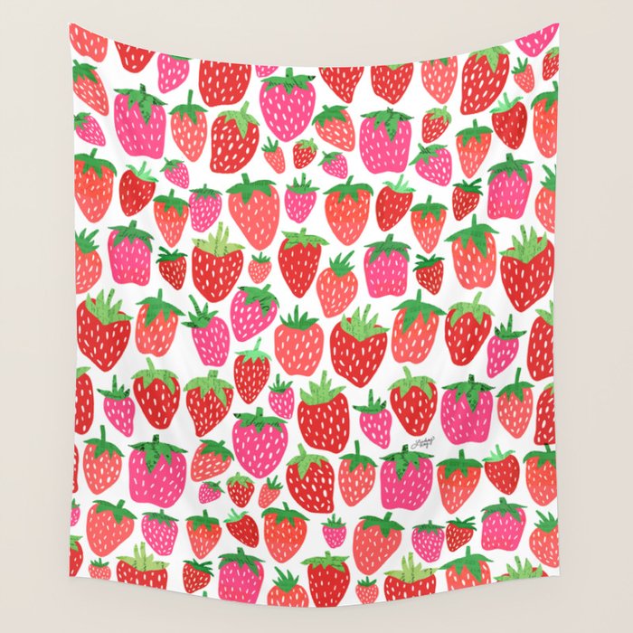Strawberries Wall Tapestry Gallery Image 4