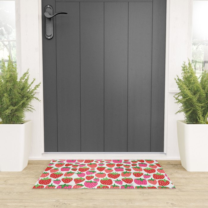 Strawberries Welcome Mat Gallery Image 3