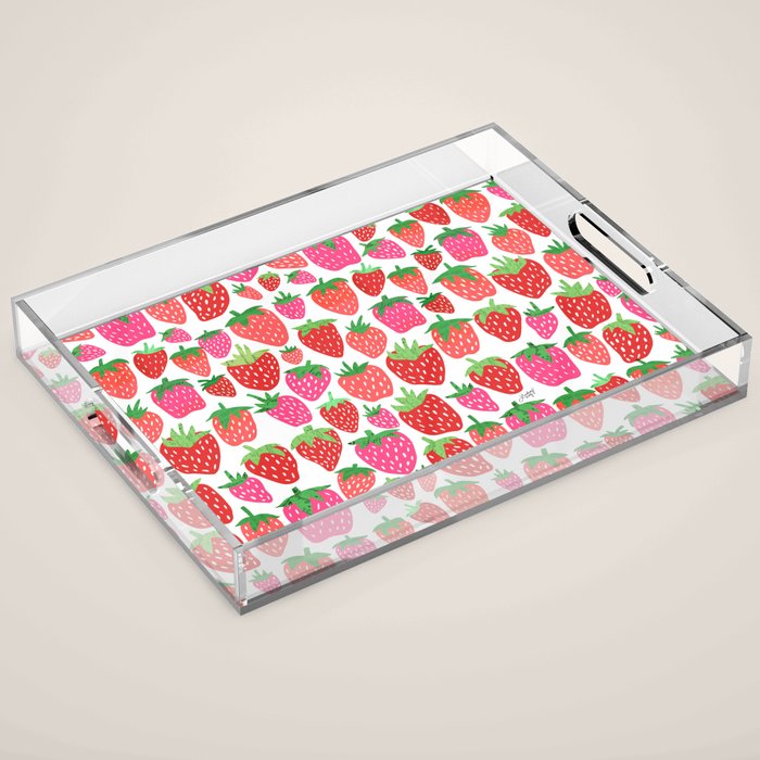 Strawberries Acrylic Tray Gallery Image 1