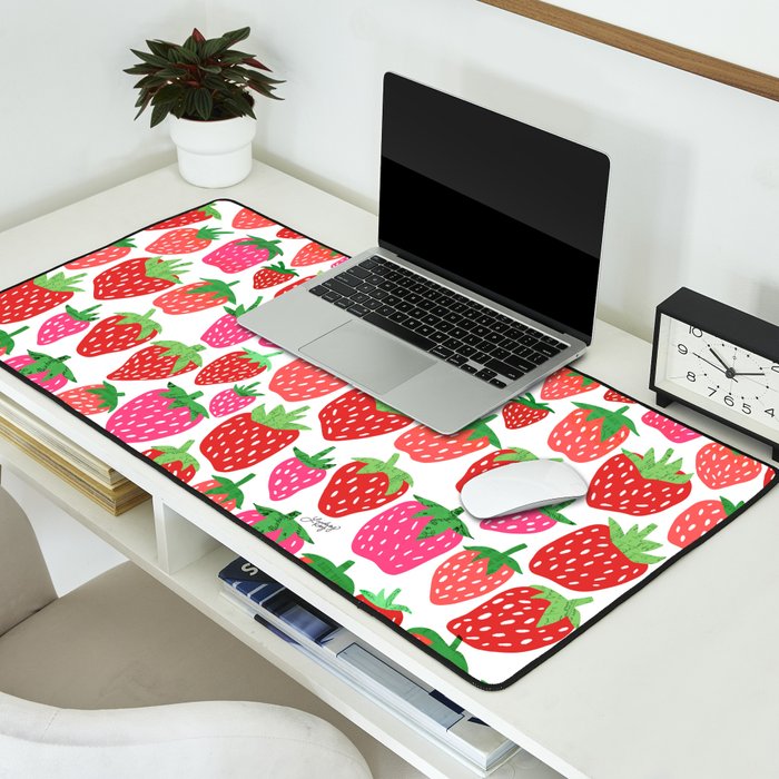 Strawberries Desk Mat Gallery Image 2