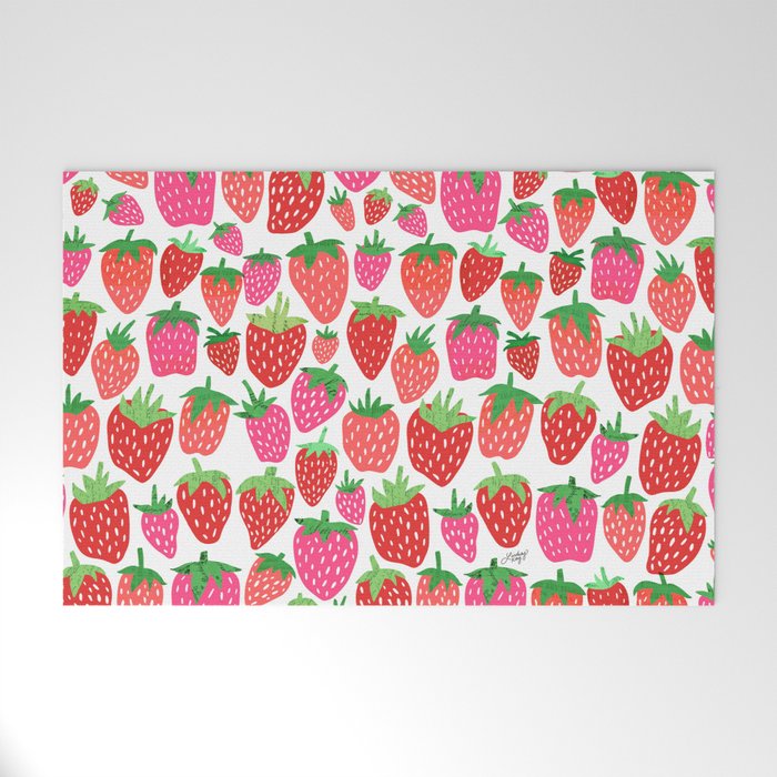 Strawberries Welcome Mat Gallery Image 1