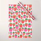Strawberries Wrapping Paper Gallery Image 1
