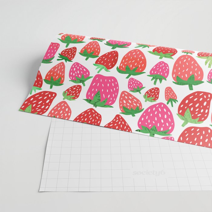 Strawberries Wrapping Paper Gallery Image 2