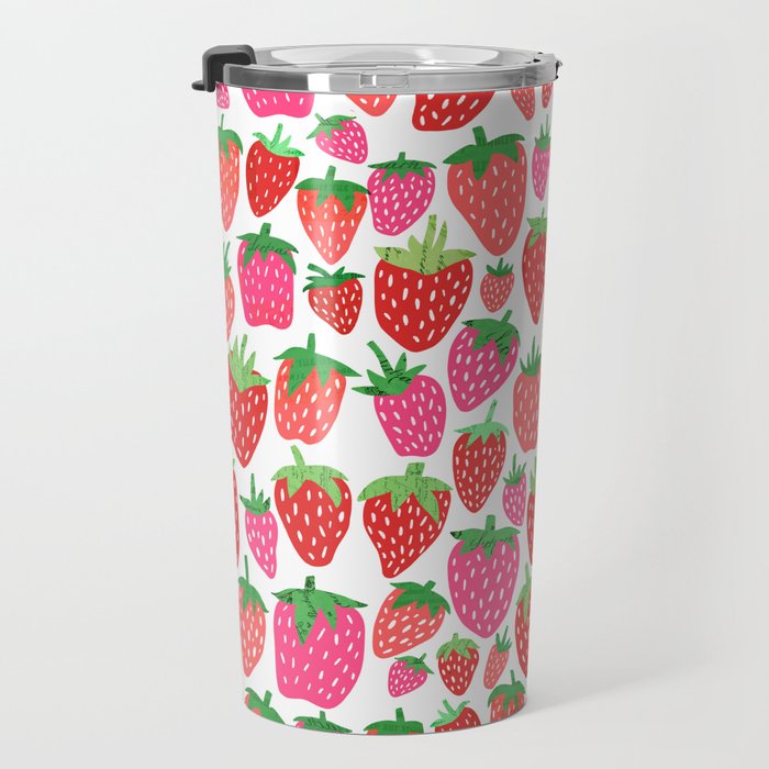 Strawberries Travel Mug Gallery Image 3